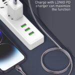 LDNIO καλώδιο Lightning σε USB-C LC651I