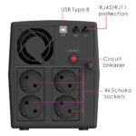 POWERTECH UPS Line Interactive PT-1297 με οθόνη