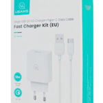 USAMS φορτιστής τοίχου SCXLTZ02 με καλώδιο USB-C