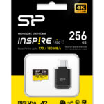 SILICON POWER κάρτα μνήμης microSDXC Inspire με card reader