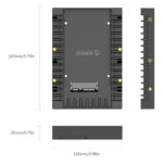 ORICO tray 3.5" για 2.5" HDD/SSD 1125SS-V1