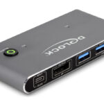DELOCK DisplayPort KVM switch 18646 με 4x θύρες USB 5Gbps