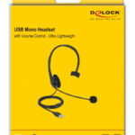 DELOCK headphones με μικρόφωνο 27177