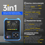 FNIRSI 3 σε 1 παλμογράφος/signal generator/transistor tester χειρός DSO-TC3