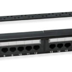 POWERTECH patch panel NETW-0027 για rack 19"/1U