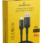 POWERTECH καλώδιο USB σε USB-C PTR-0134 PD 60W