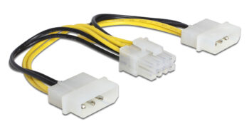DELOCK καλώδιο 2x 4pin molex σε 8pin EPS 83410