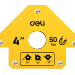 DELI μαγνητική γωνία συγκόλλησης DL-HDW50 με 45°/90°/135° γωνίες