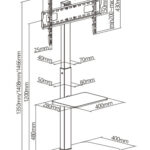 BRATECK βάση τηλεόρασης δαπέδου FS32-46