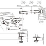 BRATECK βάση γραφείου οθόνης LDT66-C024ML