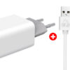 POWERTECH φορτιστής τοίχου 2x USB PT-778 & MFi καλώδιο USB σε Micro/Lightning