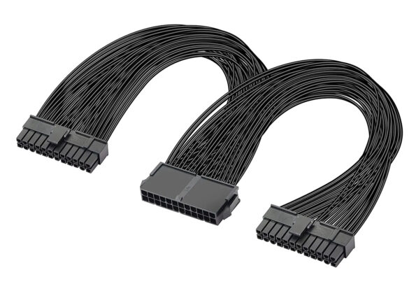 POWERTECH καλώδιο μητρικής 24pin σε 2x 24pin CAB-W052