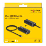DELOCK USB hub 64233 με διακόπτες