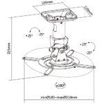 BRATECK Βάση για projectors EPB-2