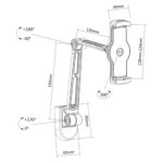 BRATECK επιτοίχια βάση PAD28-02 για tablet/smartphone 4.7-12.9"