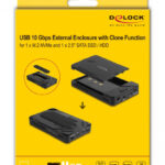 DELOCK θήκη M.2 NVMe & SATA SSD/HDD 42020