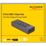 DELOCK USB hub 64248 με διακόπτες