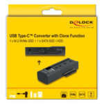 DELOCK docking station για M.2 NVMe/SATA ή 2.5"/3.5" SSD/HDD 64252