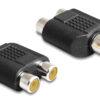 POWERTECH αντάπτορας RCA αρσενικό σε 2x RCA θηλυκό CAB-R020