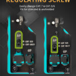 PROSKIT πρέσα ακροδεκτών CP-335N για καλώδια δικτύου CAT 5/6/7