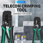 PROSKIT πρέσα ακροδεκτών CP-376TR για καλώδια δικτύου 4P/6P/8P