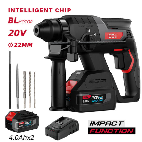 DELI κρουστικό σκαπτικό μπαταρίας DE-DC20-2D4