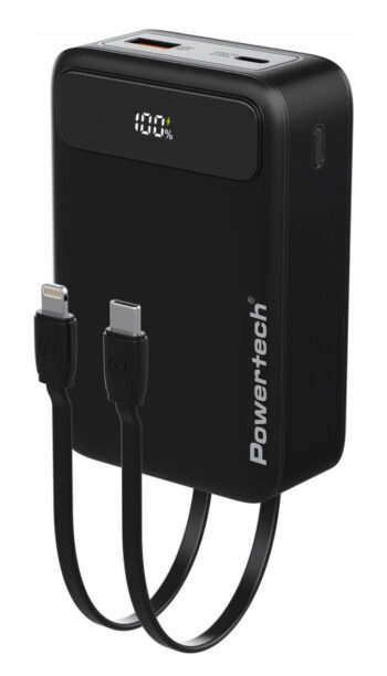 POWERTECH power bank PT-1504 με καλώδια & οθόνη