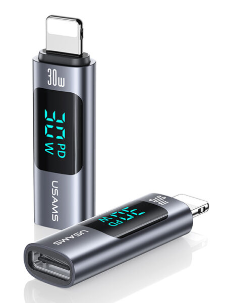 USAMS αντάπτορας Lightning σε USB-C US-SJ681 με οθόνη