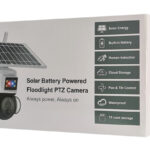 SECTEC smart ηλιακή κάμερα ST-S528M-4G-3MASR με προβολείς