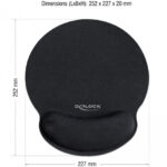DELOCK Mousepad 12559 με στήριγμα καρπού