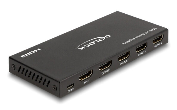 DELOCK HDMI splitter 18652 με downscaler πλήκτρο