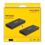 DELOCK HDMI splitter 18652 με downscaler πλήκτρο