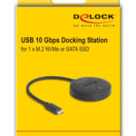 DELOCK docking station για M.2 NVMe/SATA SSD 64254