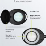 GOOBAY μεγεθυντικός φακός 64989 με σφιγκτήρα