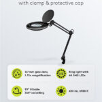 GOOBAY μεγεθυντικός φακός 64989 με σφιγκτήρα