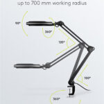 GOOBAY μεγεθυντικός φακός 64989 με σφιγκτήρα