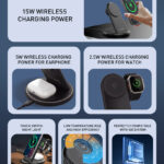 LDNIO ασύρματος φορτιστής WL02 με LED φωτισμό