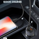 LDNIO φορτιστής αυτοκινήτου C510Q με καλώδιο