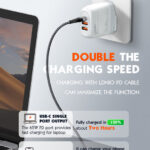 LDNIO φορτιστής τοίχου A3511Q με καλώδιο