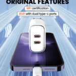 LDNIO φορτιστής τοίχου A2528M με καλώδιο