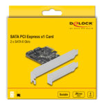 DELOCK κάρτα επέκτασης PCIe σε 2x SATA 90431