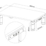 BRATECK επιτραπέζια βάση AMS-7 για οθόνη 17-32"