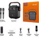 JYX φορητό ηχείο 65BT με 2x μικρόφωνα & ασύρματο χειριστήριο