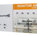 BRATECK βάση γραφείου για 2x οθόνες LDT66-C024