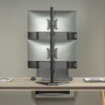 BRATECK βάση γραφείου για 2x οθόνες LDT66-T02V