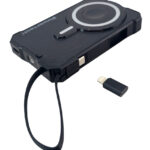 POWERTECH ηλιακό power bank PT-1505 με καλώδιο & φακό