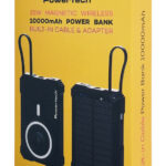 POWERTECH ηλιακό power bank PT-1505 με καλώδιο & φακό