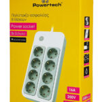 POWERTECH πολύπριζο ασφαλείας PT-1534