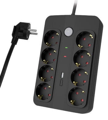 POWERTECH πολύπριζο ασφαλείας PT-1535