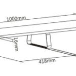 BRATECK επιτραπέζια βάση για 2x οθόνες/laptop STB-112